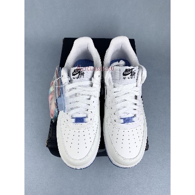 Nike Air Force 1 Low LX UV Reactive DA8301-100 White/Black/White/University Blue Mens Womens Shoes