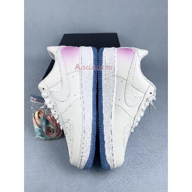 Nike Air Force 1 Low LX UV Reactive DA8301-100 White/Black/White/University Blue Mens Womens Shoes