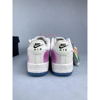 Nike Air Force 1 Low LX UV Reactive DA8301-100 White/Black/White/University Blue Mens Womens Shoes