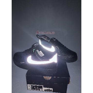 Nike Air Force 1 Low 07 LV8 UT Black Metallic Silver DX8967-001 Black/Metallic Silver Mens Womens Shoes