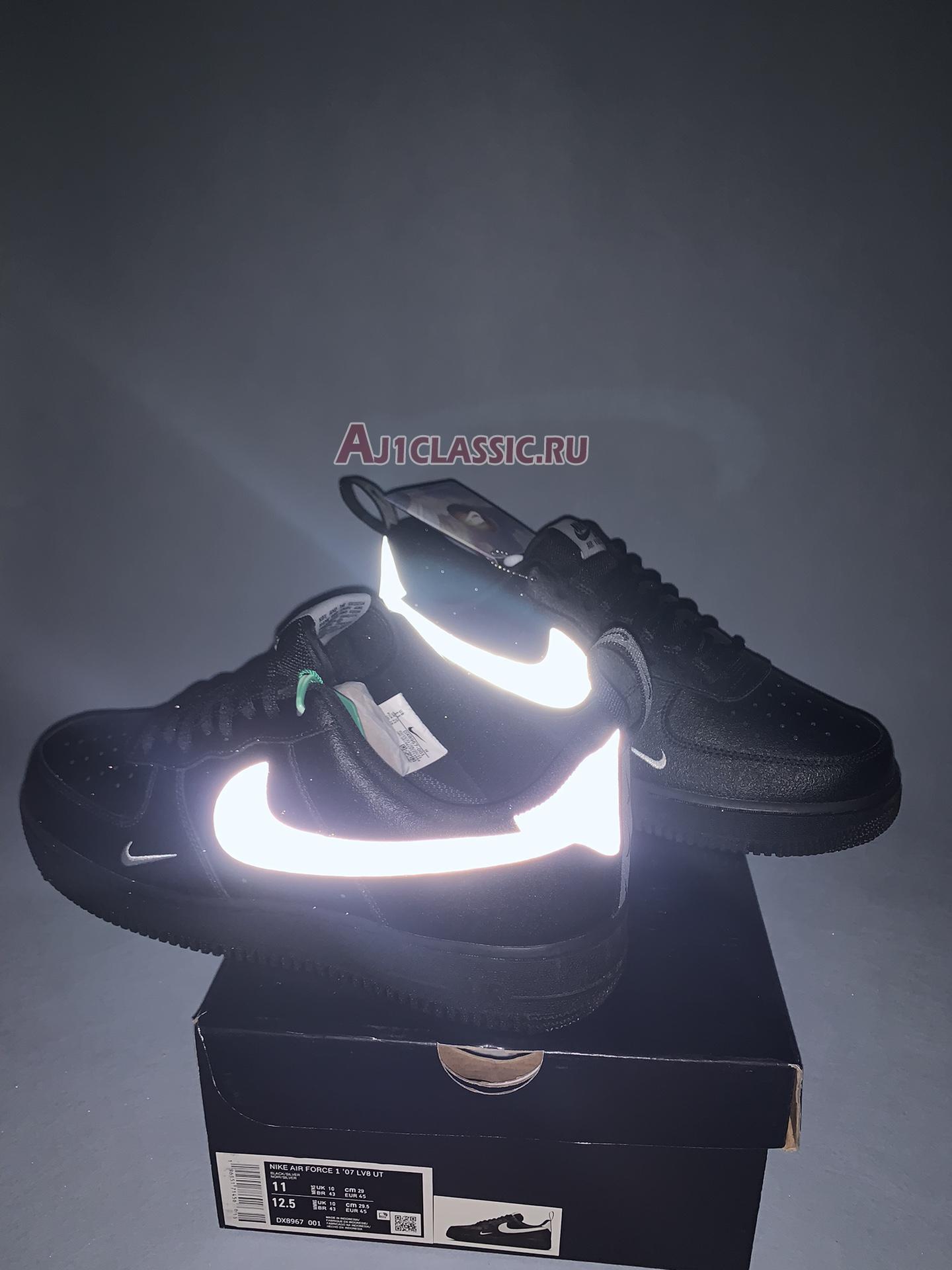 Nike Air Force 1 Low "07 LV8 UT Black Metallic Silver" DX8967-001