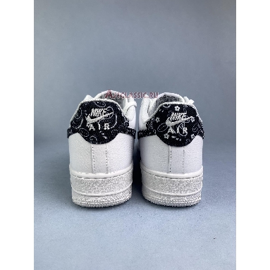 Nike Air Force 1 Low 07 Essential Black Paisley DH4406-101 White/Black-White Mens Womens Shoes