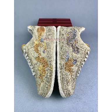 Nike Air Force 1 Low 07 Year of the Dragon 2024 HJ4285-777 Metallic Gold/Metallic Gold-Lilac Mens Womens Shoes