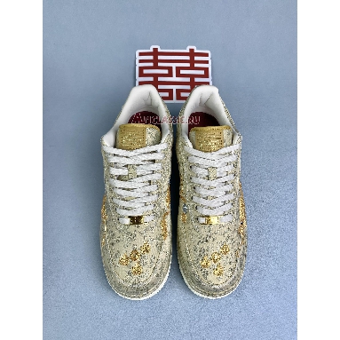 Nike Air Force 1 Low 07 Year of the Dragon 2024 HJ4285-777 Metallic Gold/Metallic Gold-Lilac Mens Womens Shoes