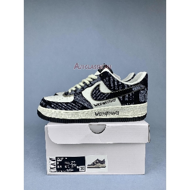 Wednesday Addams x Nike Air Force 1 Low Black White FB0607-011 Black/White Mens Womens Shoes