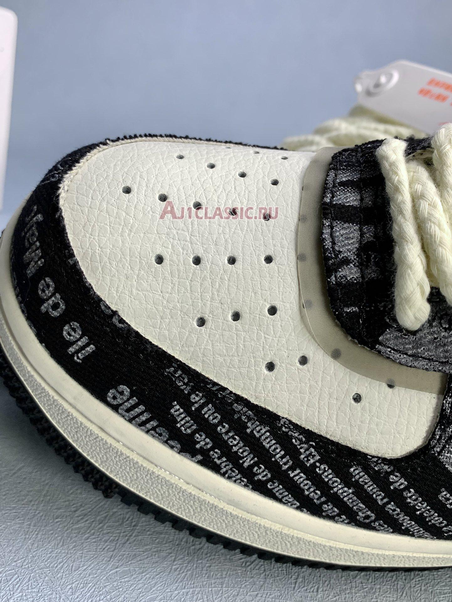 New Wednesday Addams x Nike Air Force 1 Low "Black White" FB0607-011 Shoes