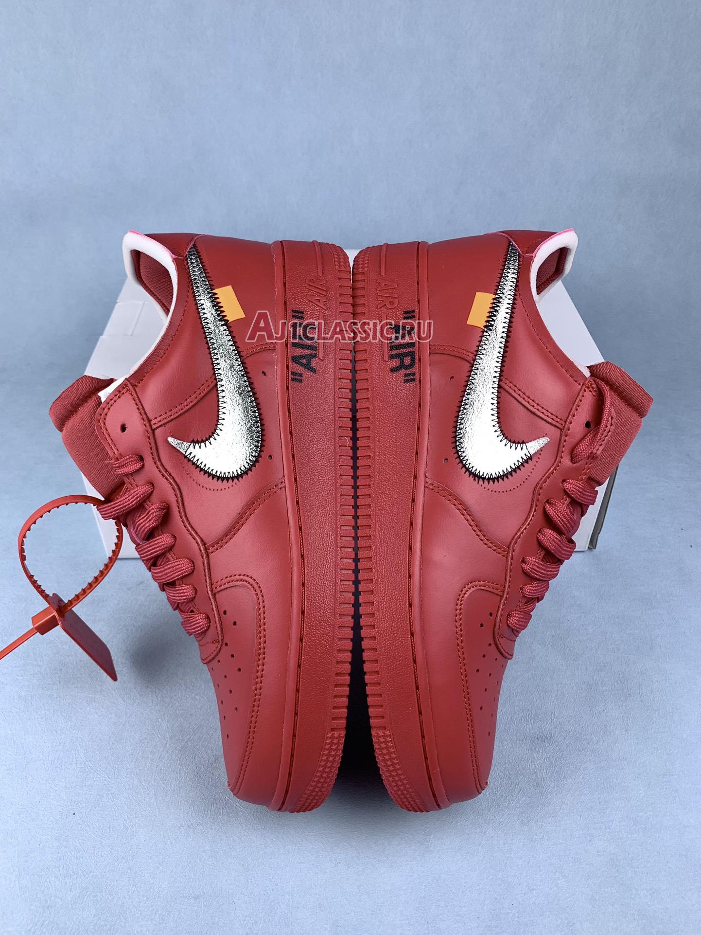 New Off-White x Nike Air Force 1 Low "Brick Red" AO4297-600 Shoes