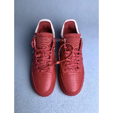 Off-White x Nike Air Force 1 Low Brick Red AO4297-600 Brick Red/Silver Mens Womens Shoes