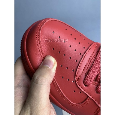 Off-White x Nike Air Force 1 Low Brick Red AO4297-600 Brick Red/Silver Mens Womens Shoes