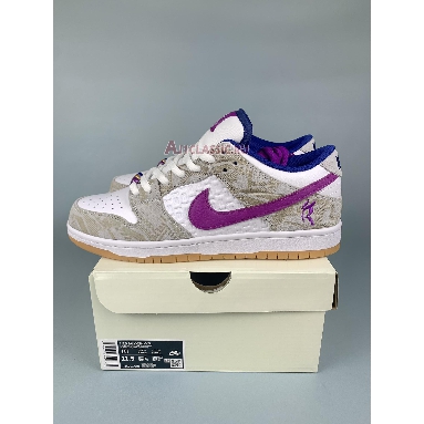 Rayssa Leal x Nike Dunk Low SB Deep Royal Vivid Purple FZ5251-001 Pure Platinum/Deep Royal Blue/Vivid Purple/White/Gum Yellow Mens Womens Shoes