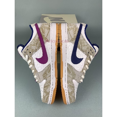 Rayssa Leal x Nike Dunk Low SB Deep Royal Vivid Purple FZ5251-001 Pure Platinum/Deep Royal Blue/Vivid Purple/White/Gum Yellow Mens Womens Shoes