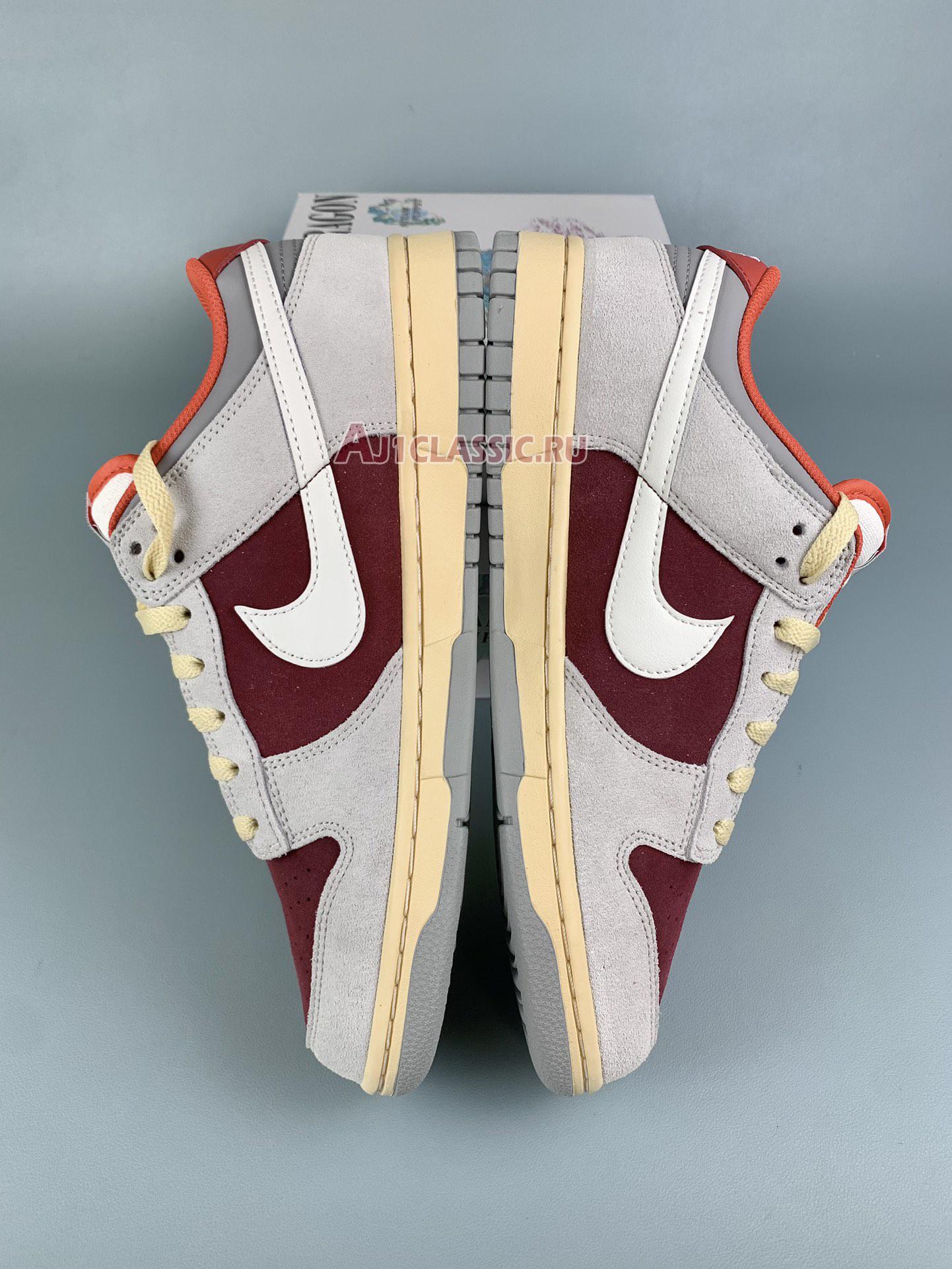 New Nike SB Dunk Low Year Of The Dragon "Grey Burgundy" FZ5528-101-1 Shoes