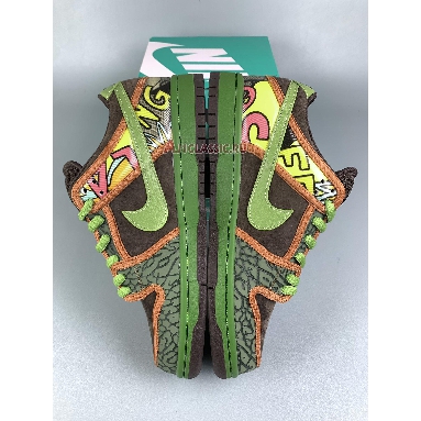 Nike SB Dunk Low De La Soul 2015 789841-332 Safari/Altitude Green-Brq Brwn Mens Womens Shoes