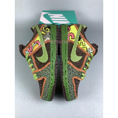 Nike SB Dunk Low De La Soul 2015 789841-332 Safari/Altitude Green-Brq Brwn Mens Womens Shoes