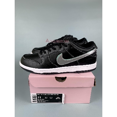 Diamond Supply Co. x Nike Dunk Low Pro SB Black Diamond BV1310-001-1 Black/Chrome-Black Sneakers