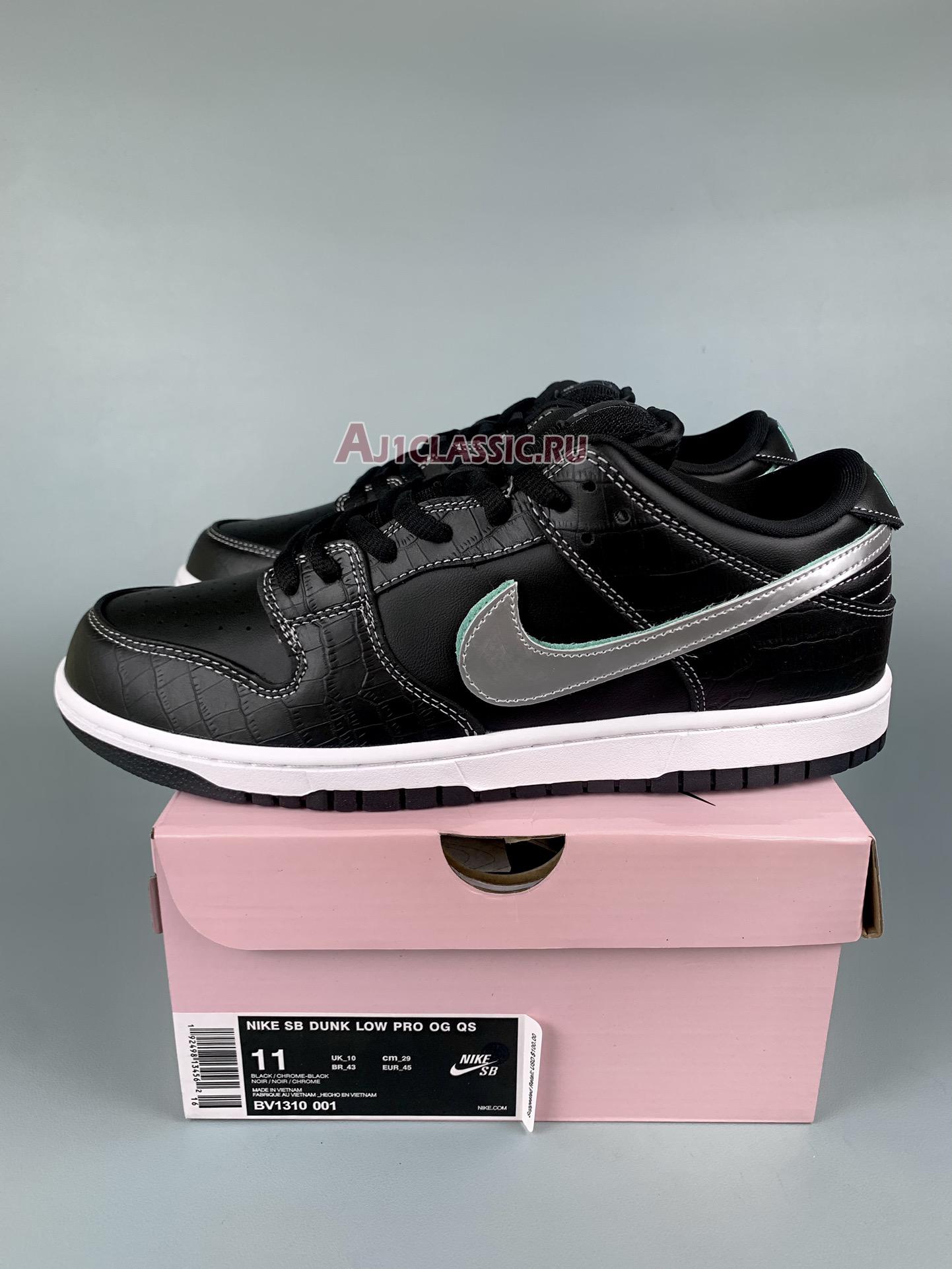 New Diamond Supply Co. x Nike Dunk Low Pro SB "Black Diamond" BV1310-001-1 Shoes