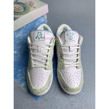 Nike Dunk Low Steam Puppet Year of the Dragon Third Prince Ao Bing FZ5065-111-1 White/Green Mens Womens Shoes