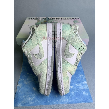 Nike Dunk Low Steam Puppet Year of the Dragon Third Prince Ao Bing FZ5065-111-1 White/Green Mens Womens Shoes