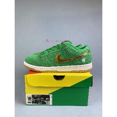 Nike SB Dunk Low Pro St Patricks Day BQ6817-303-1 Lucky Green/Metallic Gold Mens Womens Shoes