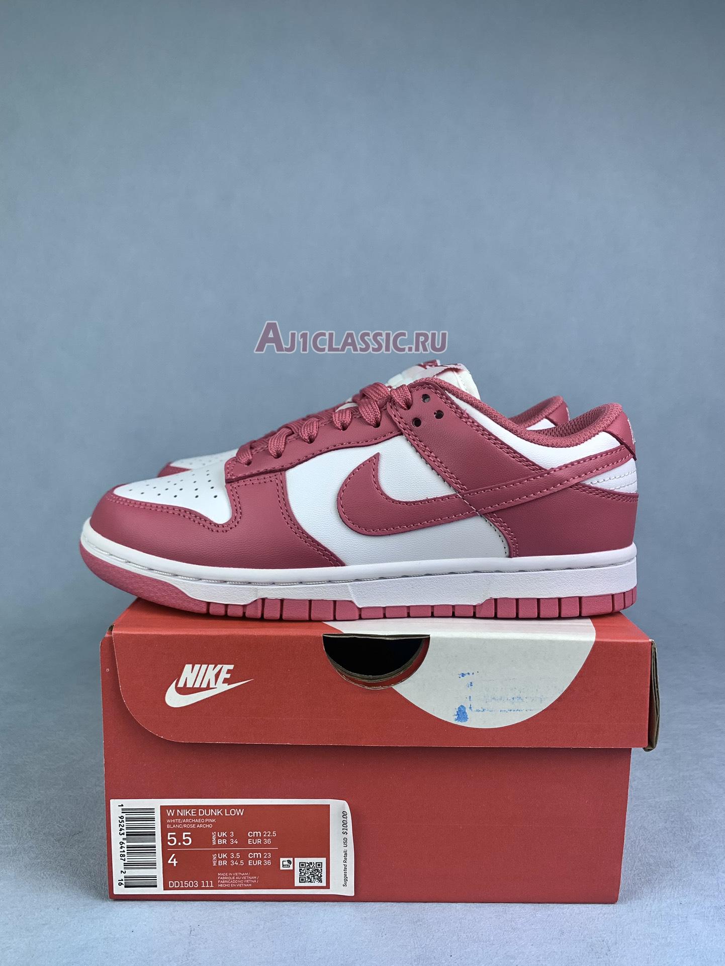 New Nike Dunk Low "Archeo Pink" DD1503-111-1 Shoes