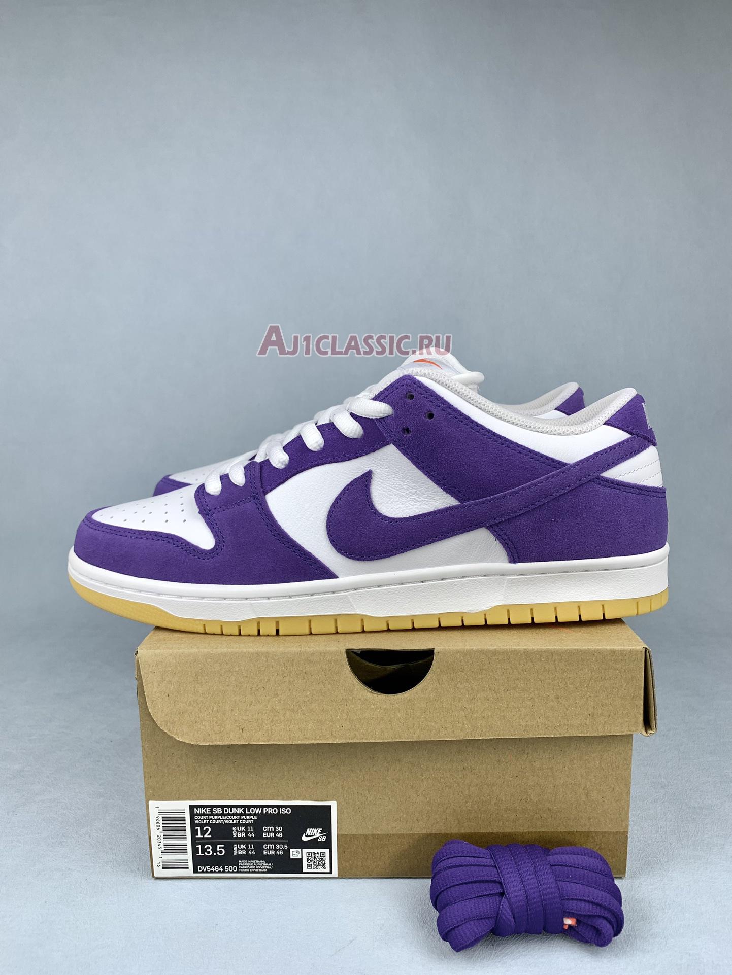 New Nike SB Dunk Low Pro ISO "Orange Label Court Purple" DV5464-500-1 Shoes