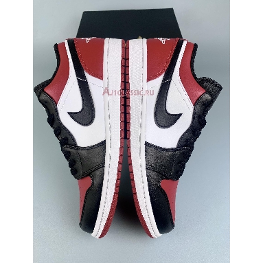 Air Jordan 1 Low Bred Toe 553558-612-1 Gym Red/Black/White Mens Womens Shoes