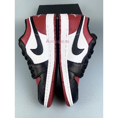 Air Jordan 1 Low Bred Toe 553558-612-1 Gym Red/Black/White Mens Womens Shoes