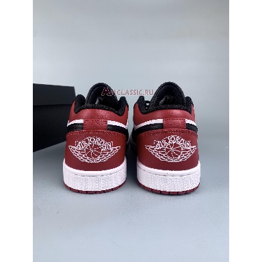 Air Jordan 1 Low Bred Toe 553558-612-1 Gym Red/Black/White Mens Womens Shoes