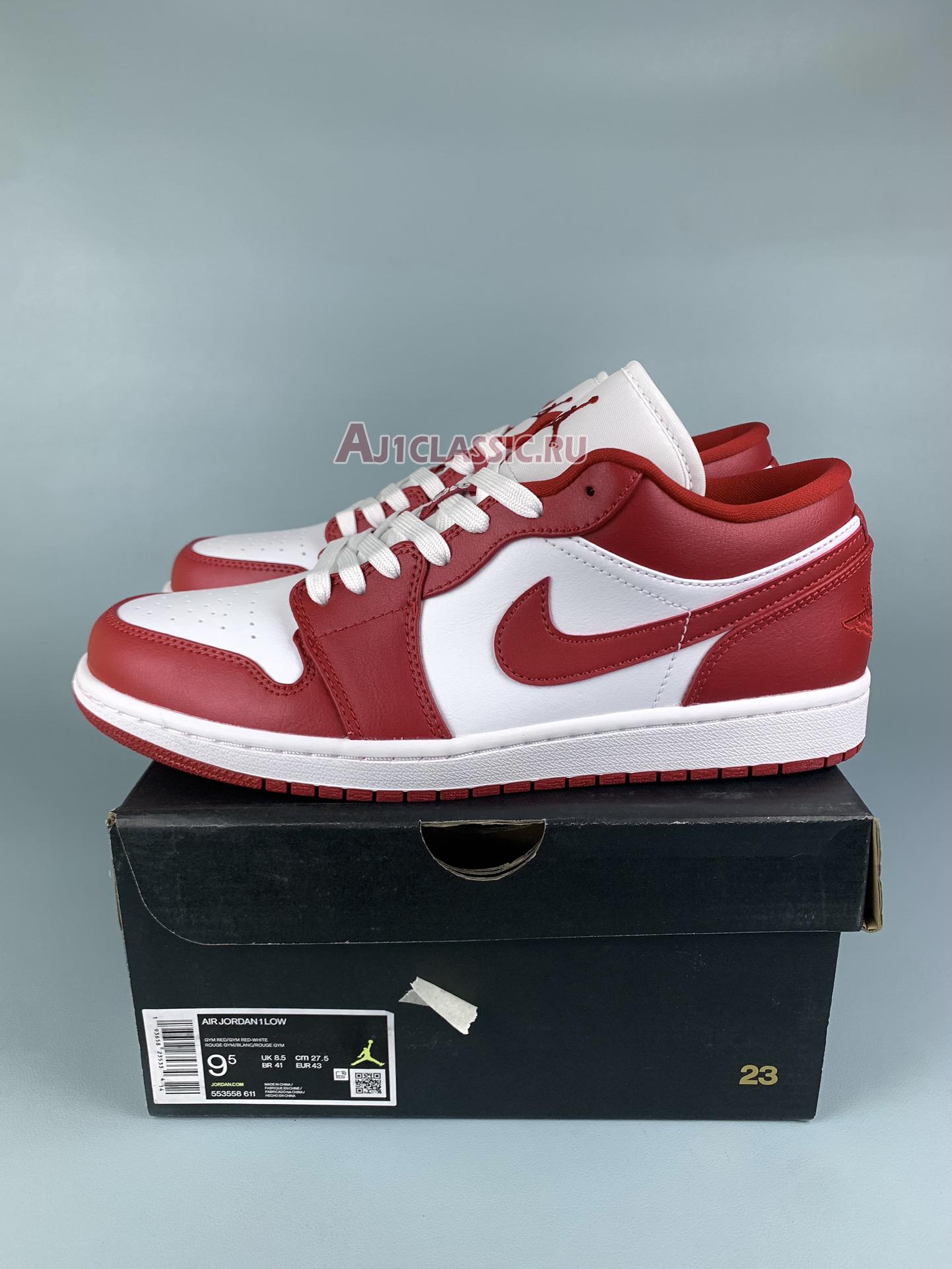 Air Jordan 1 Low "Gym Red White" 553558-611-1