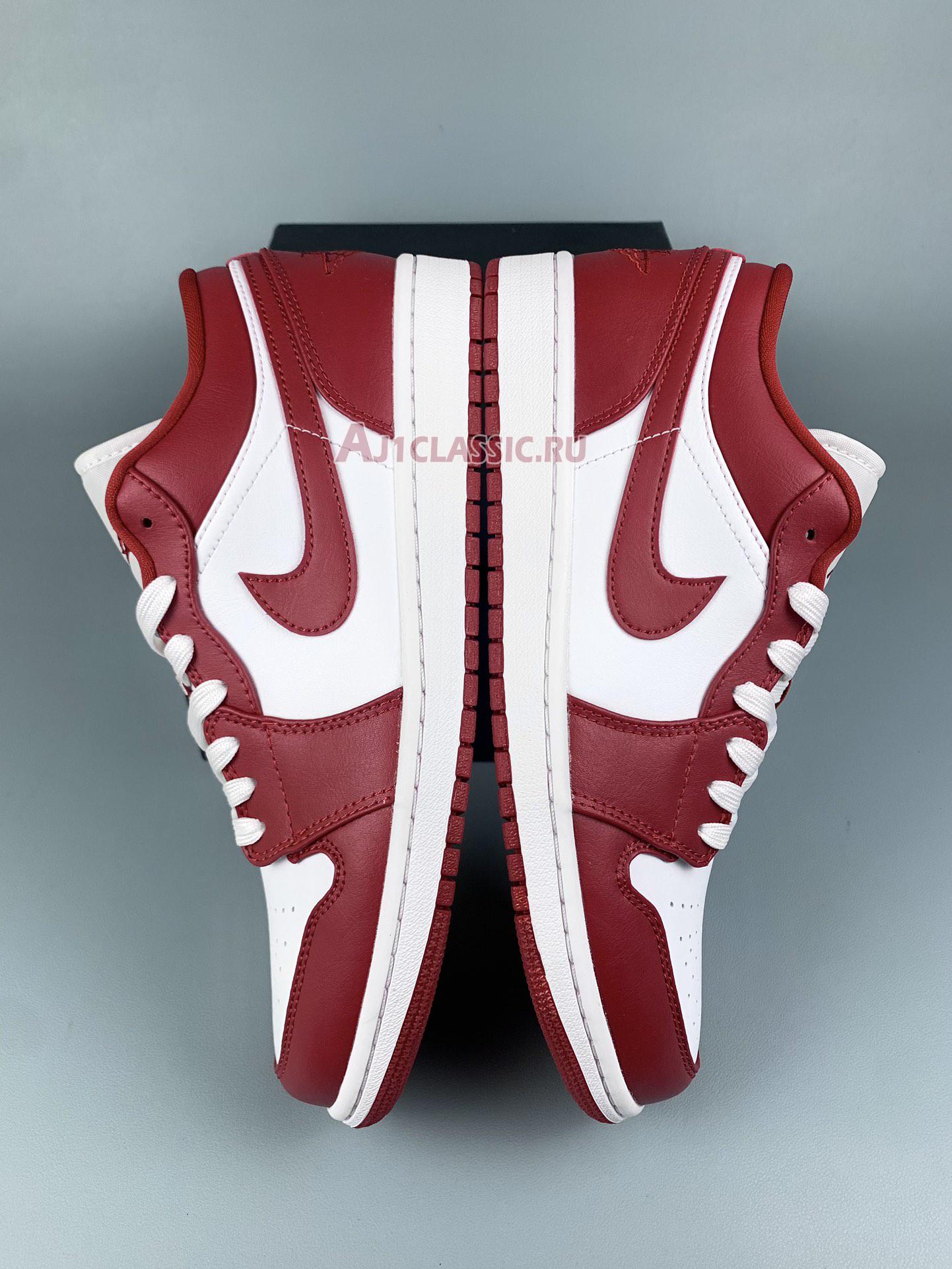 New Air Jordan 1 Low "Gym Red White" 553558-611-1 Shoes