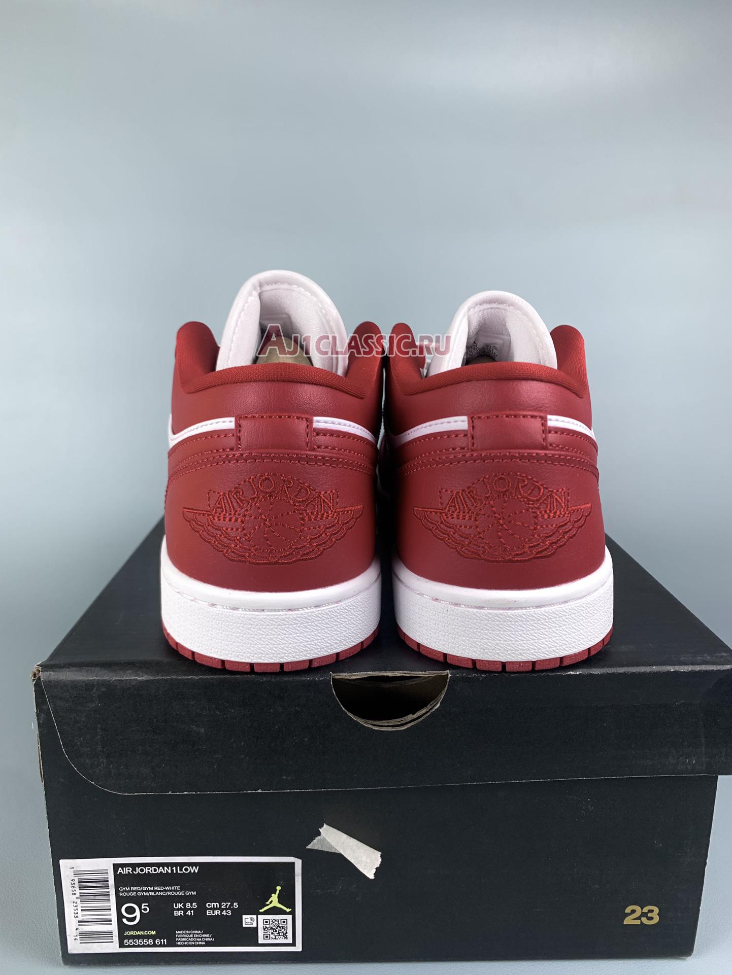 Air Jordan 1 Low "Gym Red White" 553558-611-1