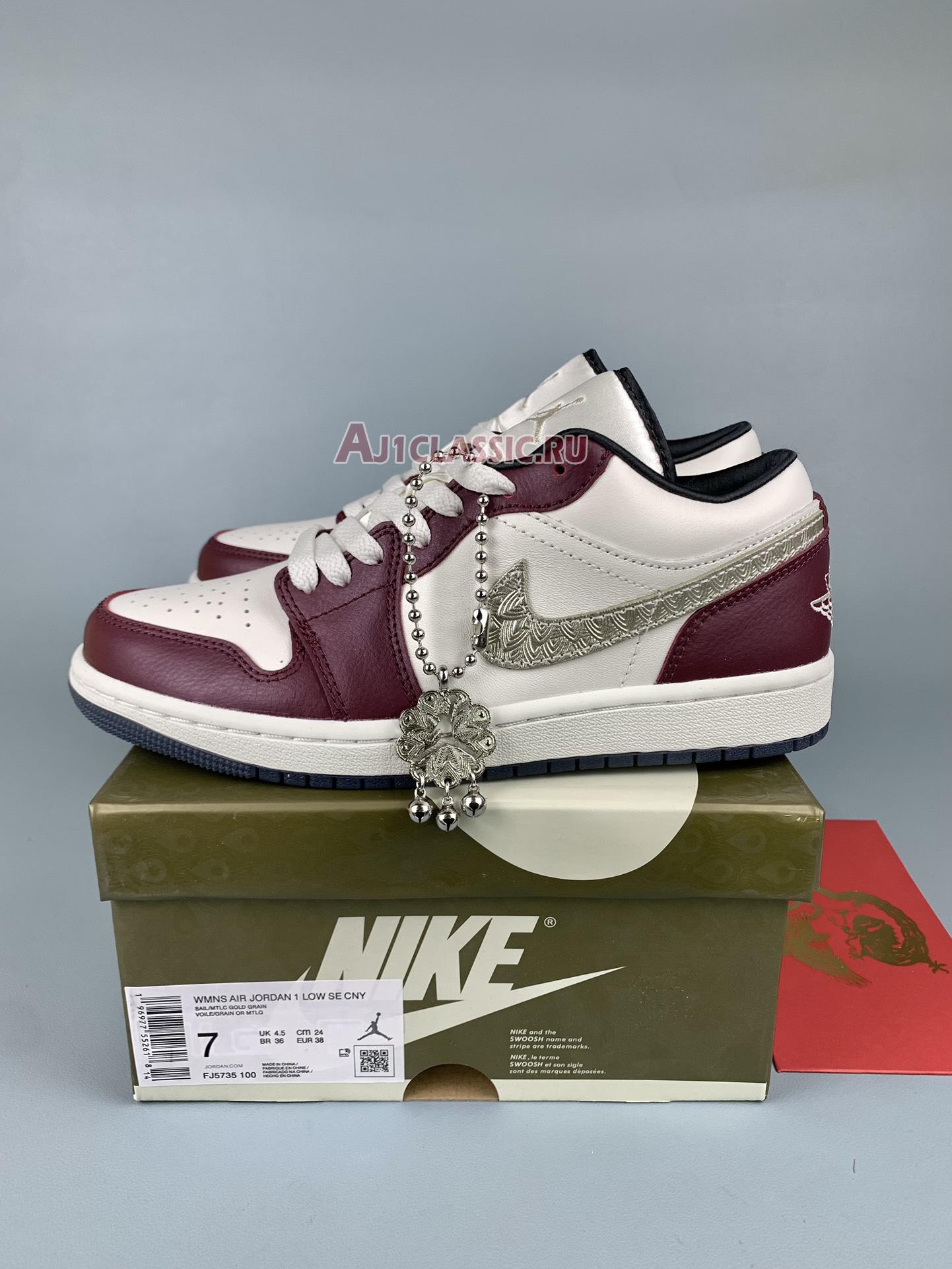 New Air Jordan 1 Low SE "Chinese New Year" FJ5735-100 Shoes