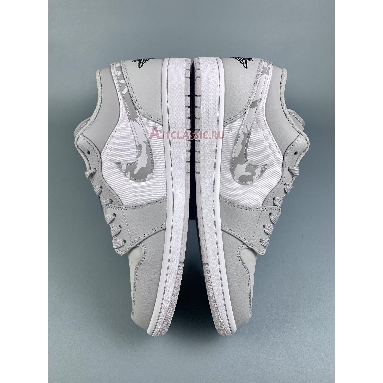 Air Jordan 1 Low White Camo DC9036-100-1 White/Photon Dust/Grey Fog Mens Womens Shoes