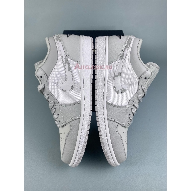 Air Jordan 1 Low White Camo DC9036-100-1 White/Photon Dust/Grey Fog Sneakers