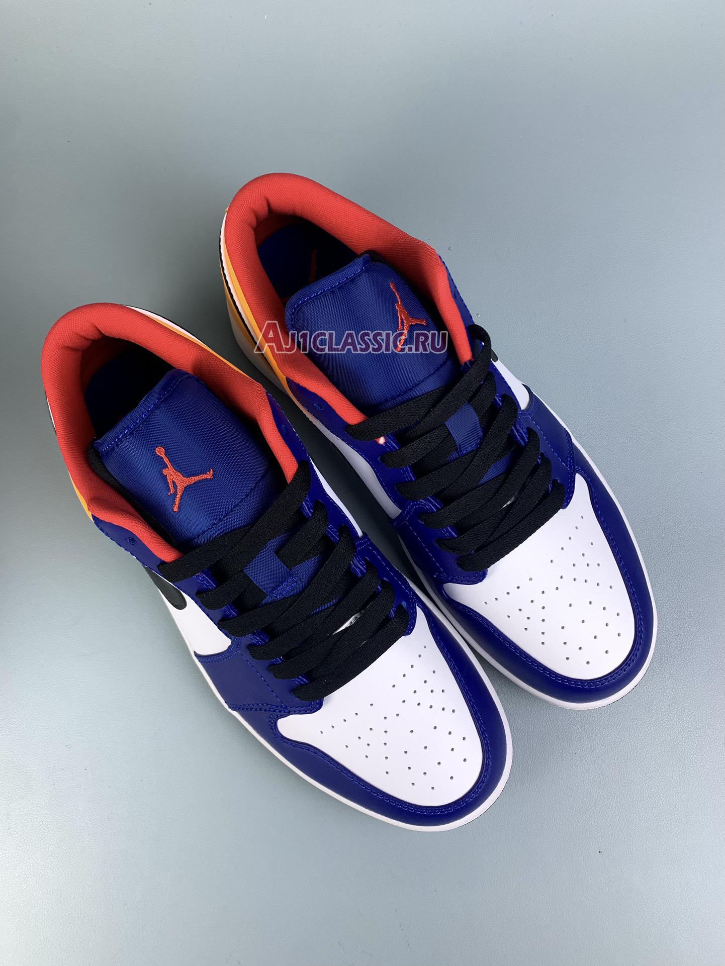 Air Jordan 1 Low "White Deep Royal Blue" 553558-123-1