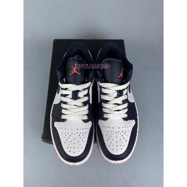 Air Jordan 1 Retro Low Pastel Plum 553558-481-1 Obsidian/Ember Glow-White Sneakers