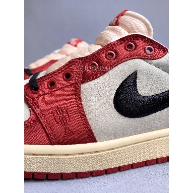 Trophy Room x Air Jordan 1 Retro Low OG SP Rookie Card - Away FN0432-100 Sail/Black/Varsity Red/Muslin/Baltic Blue/Yellow Strike Mens Womens Shoes