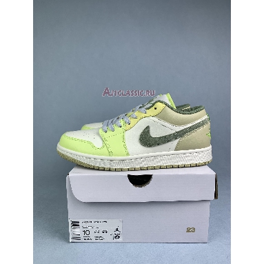 Air Jordan 1 Low Sail Pale Citron FD9906-131 Sail White/Oil Green/Light Lime Green Sneakers