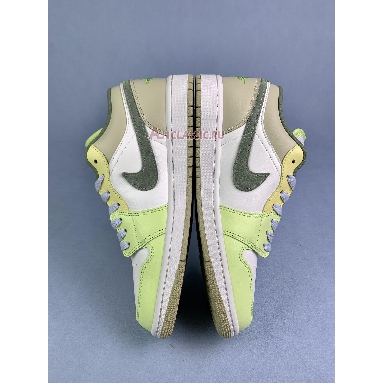 Air Jordan 1 Low Sail Pale Citron FD9906-131 Sail White/Oil Green/Light Lime Green Sneakers