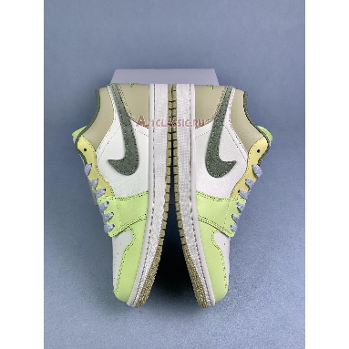 Air Jordan 1 Low Sail Pale Citron FD9906-131 Sail White/Oil Green/Light Lime Green Sneakers