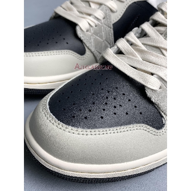 Air Jordan 1 Low Beaded Swoosh DV1762-001-1 Anthracite/Light Bone/Sail/Wolf Grey/Gold Dust Mens Womens Shoes