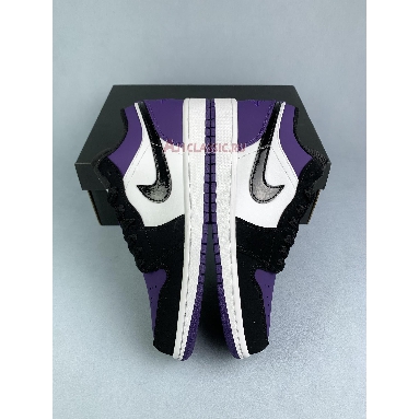 Air Jordan 1 Low Court Purple 553558-125-1 White/Black-Court Purple Sneakers