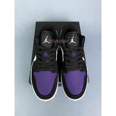 Air Jordan 1 Low Court Purple 553558-125-1 White/Black-Court Purple Sneakers