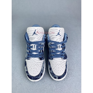 Air Jordan 1 Low Washed Denim DM8947-100 White/Dutch Blue/White Sneakers