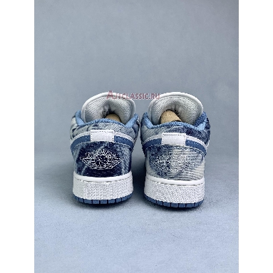 Air Jordan 1 Low Washed Denim DM8947-100 White/Dutch Blue/White Sneakers