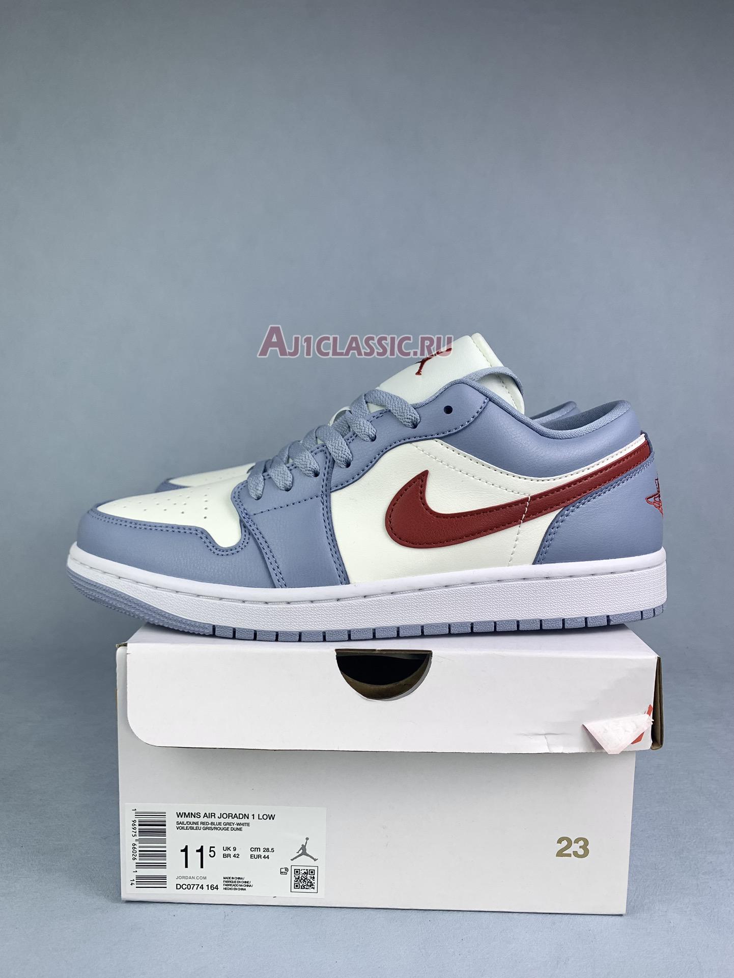 Air Jordan 1 Low "Blue Whisper Dune Red" DC0774-164