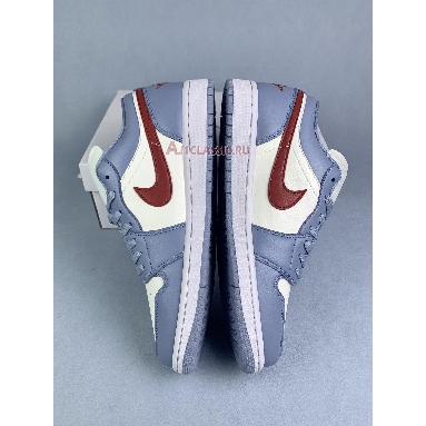 Air Jordan 1 Low Blue Whisper Dune Red DC0774-164 Sail/Blue Grey/White/Dune Red Sneakers