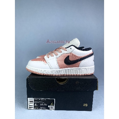 Air Jordan 1 Low GS Light Madder Root DM8960-801-1 Light Madder Root/White/Black Mens Womens Shoes