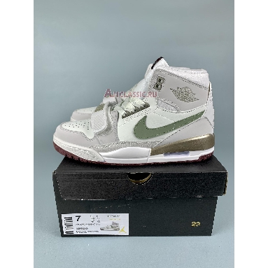 Air Jordan Legacy 312 Year of the Dragon HF0745-131 Sail/Sail/Metallic Gold Grain/Oil Green Sneakers