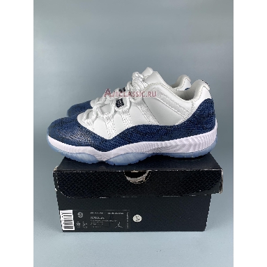 Air Jordan 11 Retro Low Snake Navy CD6846-102-1 White/Black-Navy Sneakers